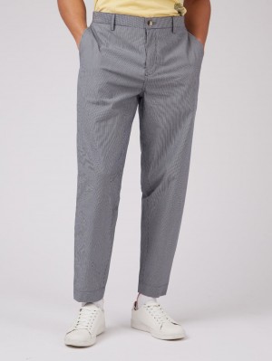 Ben Sherman B by Ben Sherman Cotton Taper Pants Blue Grey | 1643280-EV