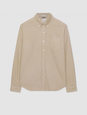 Ben Sherman Beatnik Oxford Garment Dye Shirts Grey | 0359176-RL