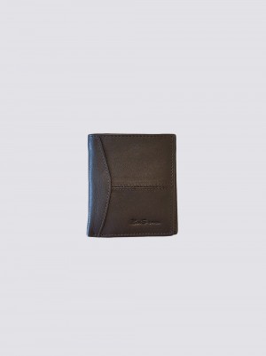 Ben Sherman Coles Leather Micro Wallets Brown | 5071496-MJ