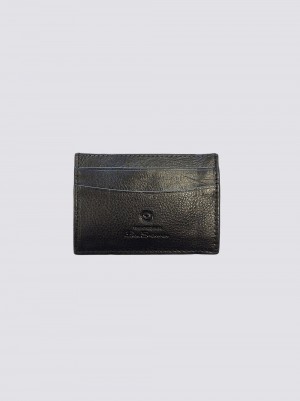 Ben Sherman Koki Leather Card Holder Wallets Black | 6375084-FM