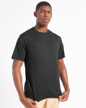 Ben Sherman Performance Stretch Marl T-Shirt Black | 4305897-XZ