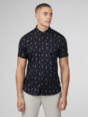 Ben Sherman Scattered Shirts Black | 7084913-RG