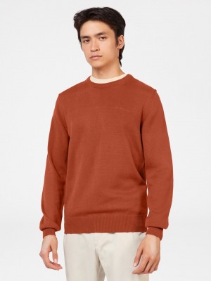 Ben Sherman Signature Crewneck Knitwear Orange | 6147952-AX