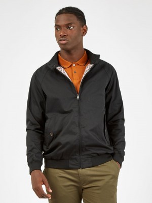 Ben Sherman Signature Harrington Jackets Black | 2954801-HX