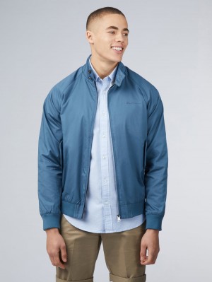 Ben Sherman Signature Harrington Jackets Turquoise | 4923876-QU