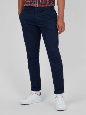 Ben Sherman Signature Skinny Stretch Chino Pants Navy | 0468125-DJ