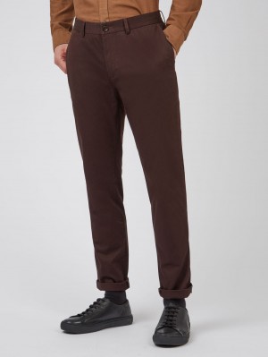 Ben Sherman Signature Slim Stretch Chino Pants Red | 7315208-RO