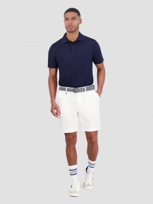 Ben Sherman Solid Air Pique Sports Fit Polo Shirts Navy | 2956703-ZF