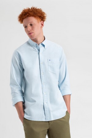 Ben Sherman St. Ives Resort Oxford Shirts Blue | 0894527-QO