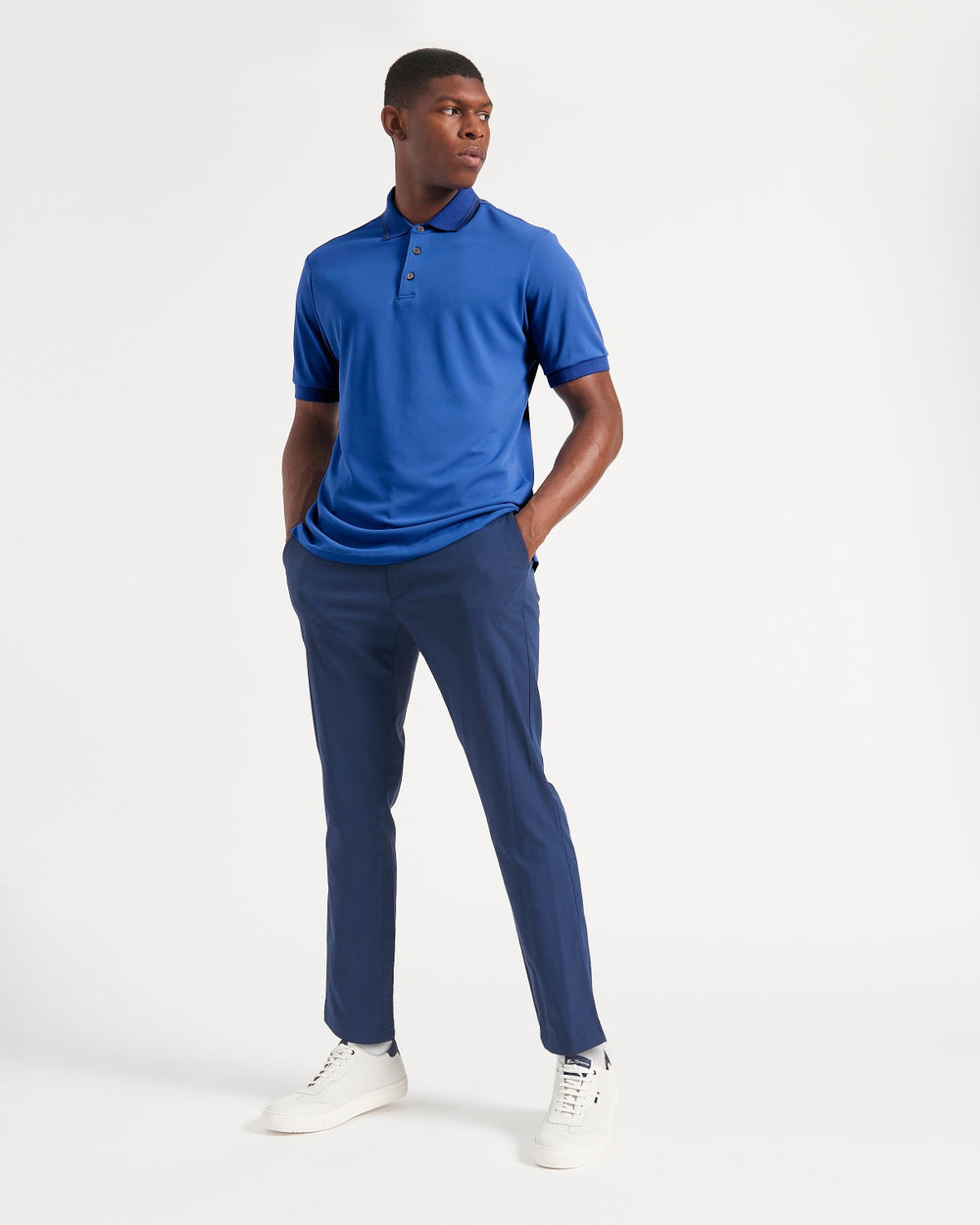 Ben Sherman 360 Motion Stretch Polo Shirts Blue / Royal | 5463892-AP