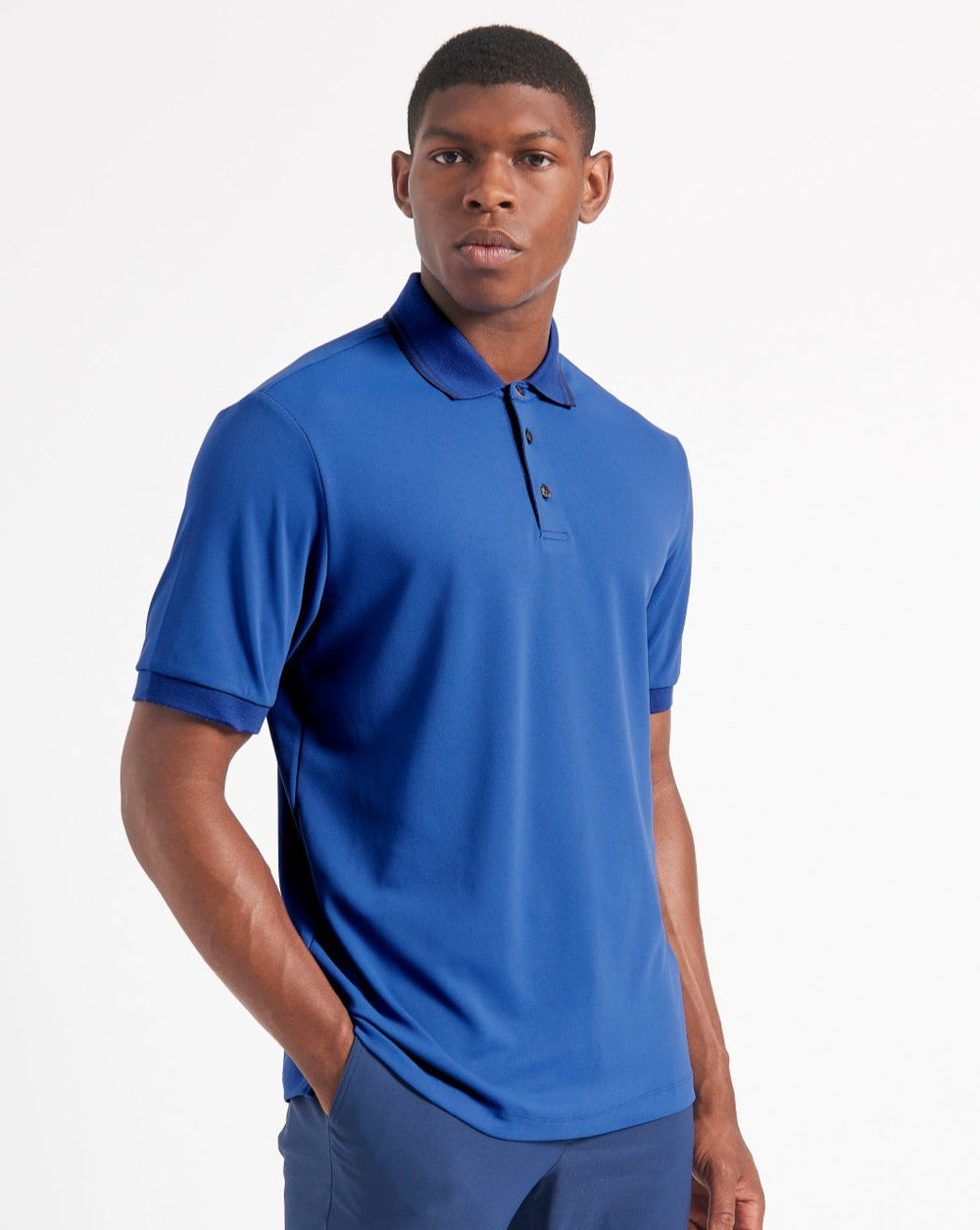 Ben Sherman 360 Motion Stretch Polo Shirts Blue / Royal | 5463892-AP