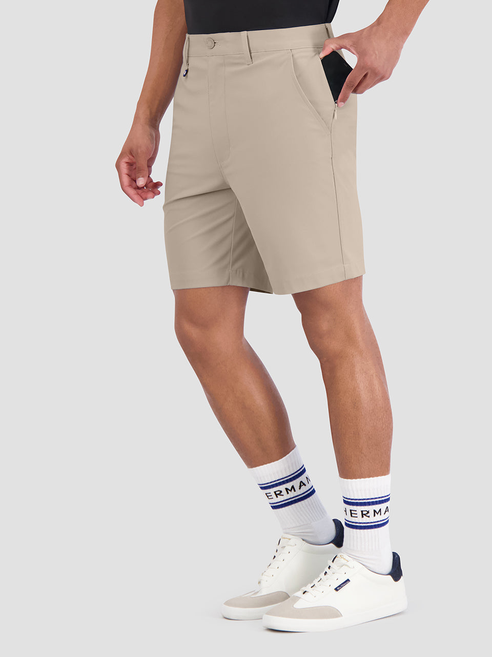 Ben Sherman 4Way Stretch Tech Shorts Khaki | 8653490-SK