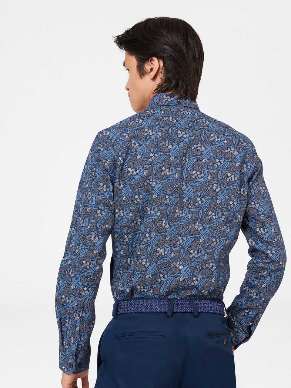 Ben Sherman Art Nouveau Floral Shirts Navy | 0853729-YE