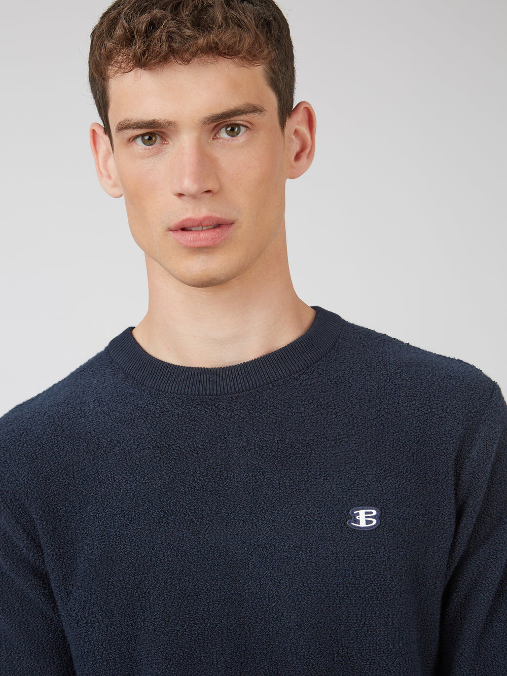 Ben Sherman B by Ben Sherman Crewneck Knitwear Navy | 7426509-QP