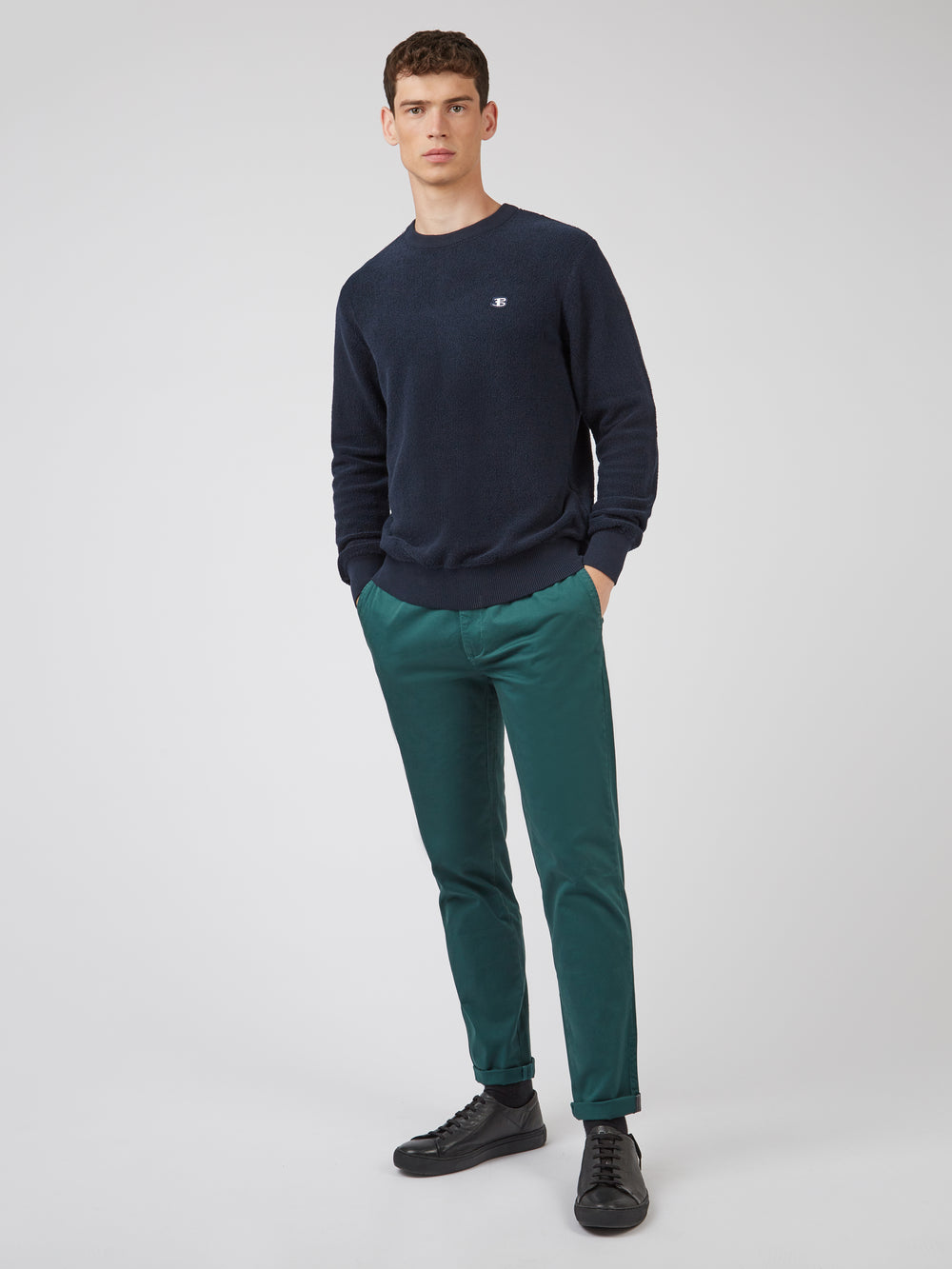 Ben Sherman B by Ben Sherman Crewneck Knitwear Navy | 7426509-QP