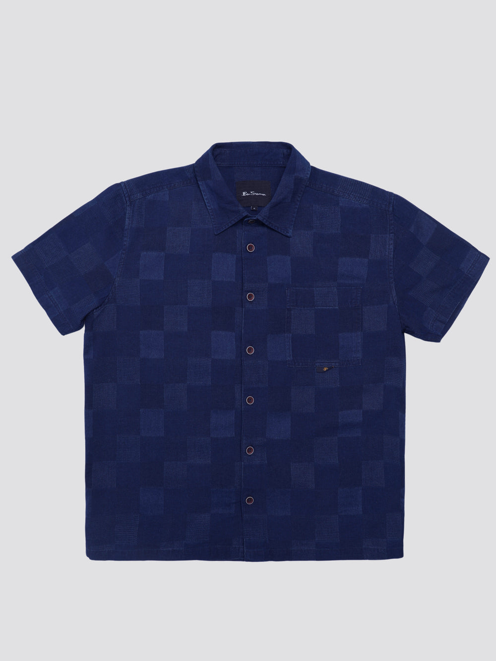 Ben Sherman B by Ben Sherman Indigo Check Shirts Navy | 8153047-KD