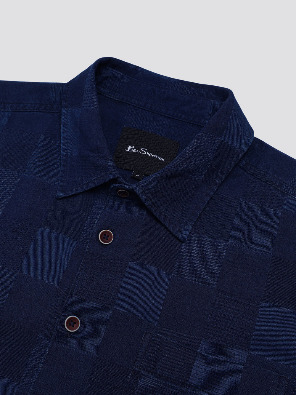 Ben Sherman B by Ben Sherman Indigo Check Shirts Navy | 8153047-KD