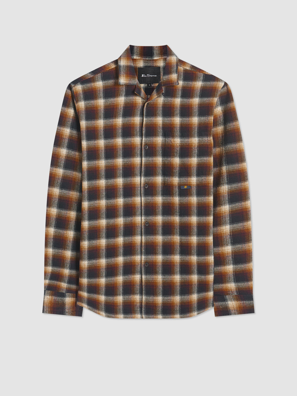 Ben Sherman B by Ben Sherman Ombre Check Shirts Brown | 2078546-OM