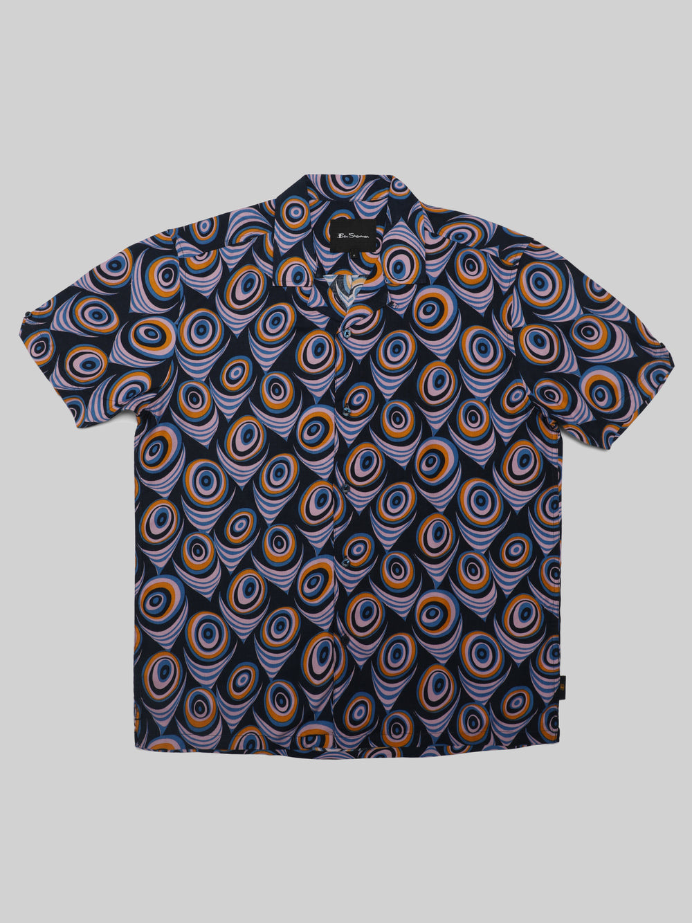 Ben Sherman B by Ben Sherman Psychedelic Print Shirts Purple | 9271438-VC