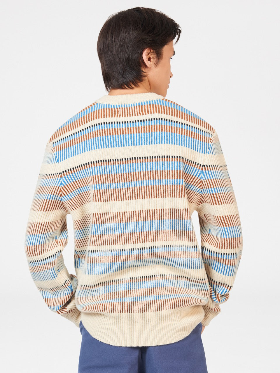 Ben Sherman B by Ben Sherman Stripe Knitwear White | 2309685-CX