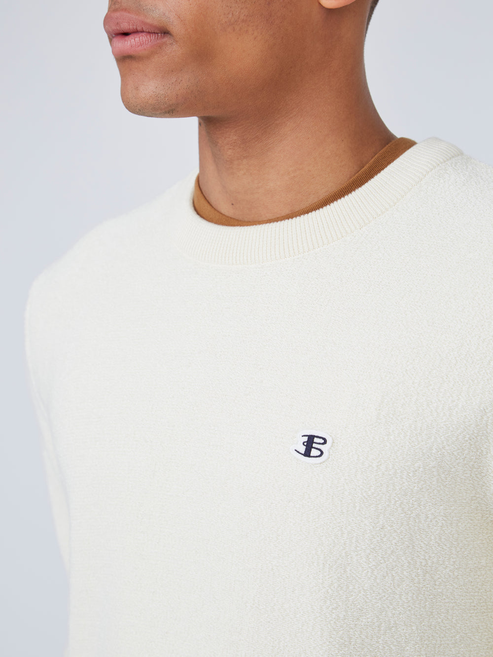 Ben Sherman B by Ben Sherman Textured Knitwear White | 2856049-UA