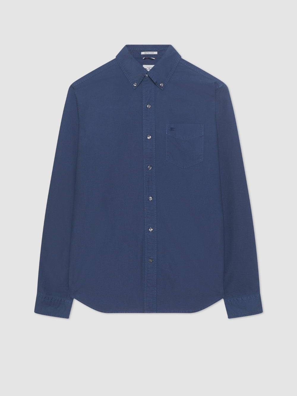 Ben Sherman Beatnik Oxford Garment Dye Shirts Indigo | 8953271-WS