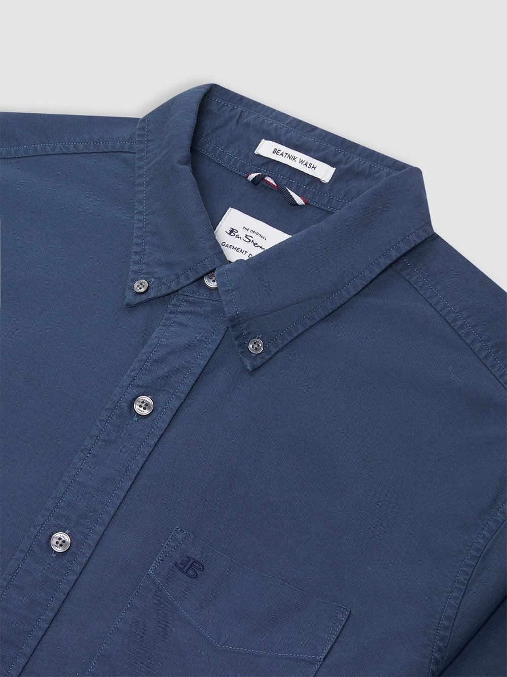 Ben Sherman Beatnik Oxford Garment Dye Shirts Indigo | 8953271-WS