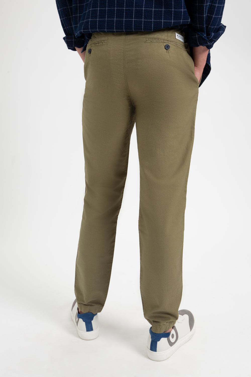 Ben Sherman Beatnik Oxford Slim Taper Garment Dye Chino Pants Light Olive | 4276890-BT