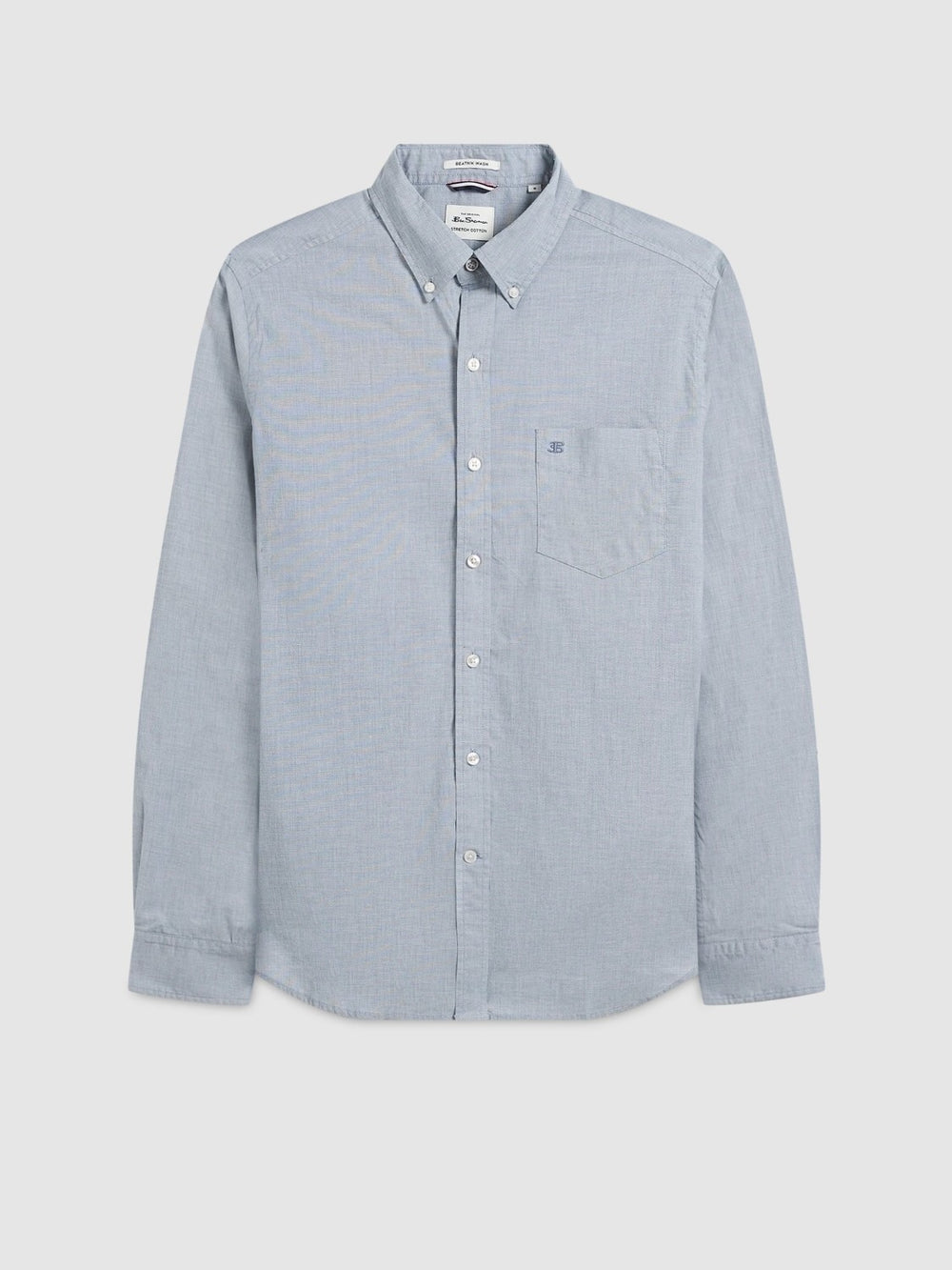 Ben Sherman Beatnik Wash Long-Sleeve Shirts Navy | 0798214-UM