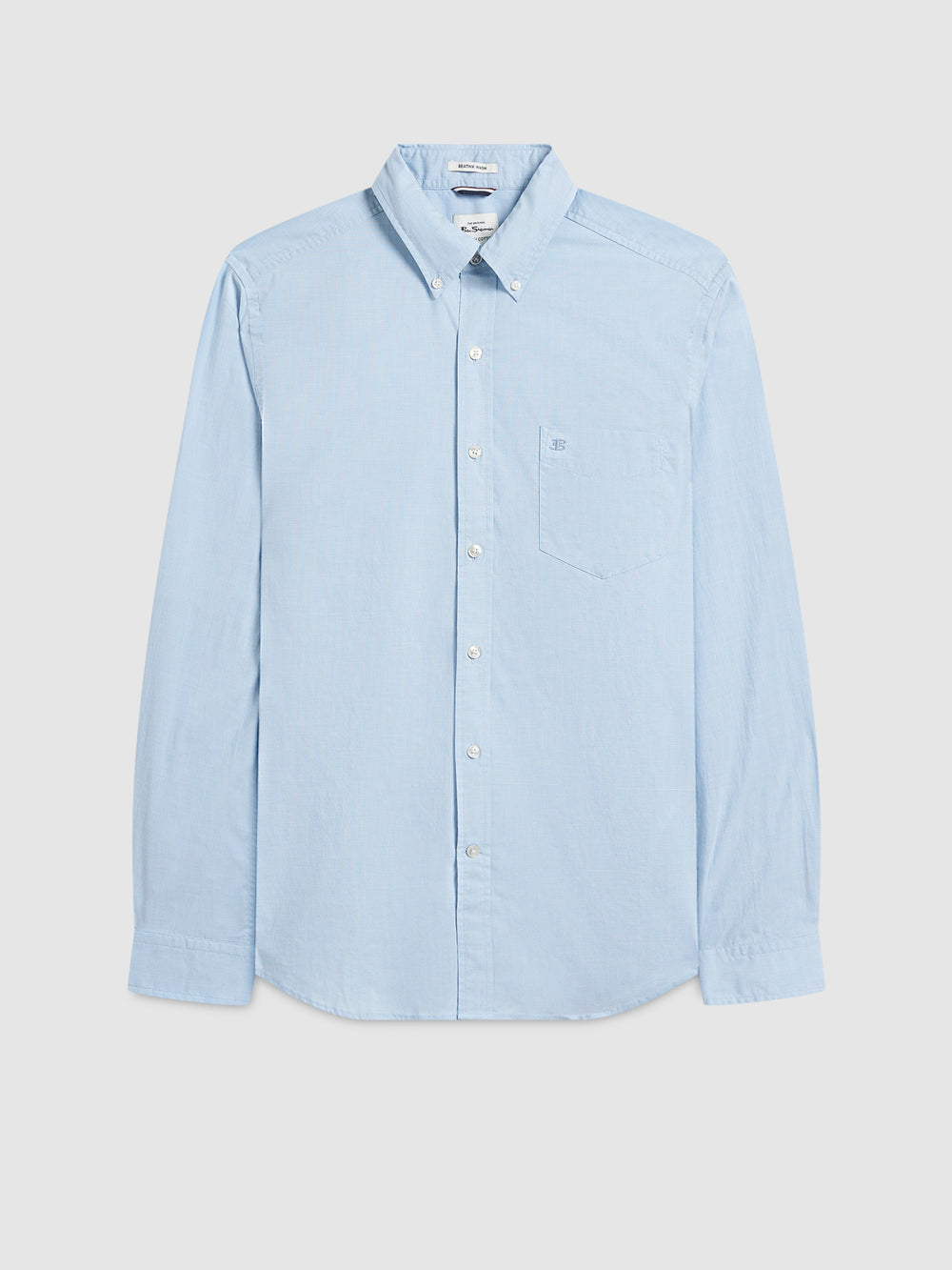 Ben Sherman Beatnik Wash Long-Sleeve Shirts Blue | 1249806-IN