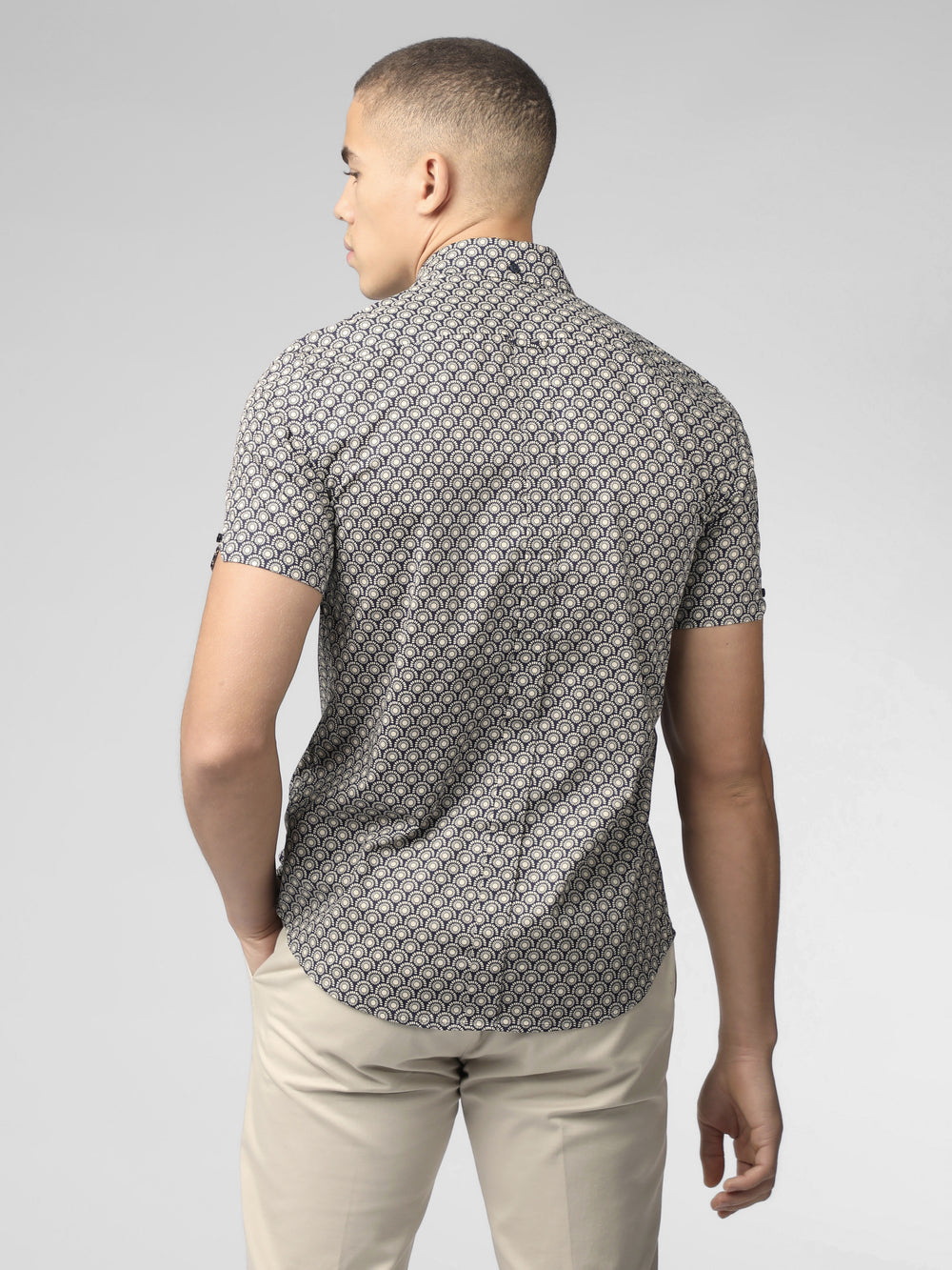 Ben Sherman Block Geo Shirts Grey | 2836471-WE