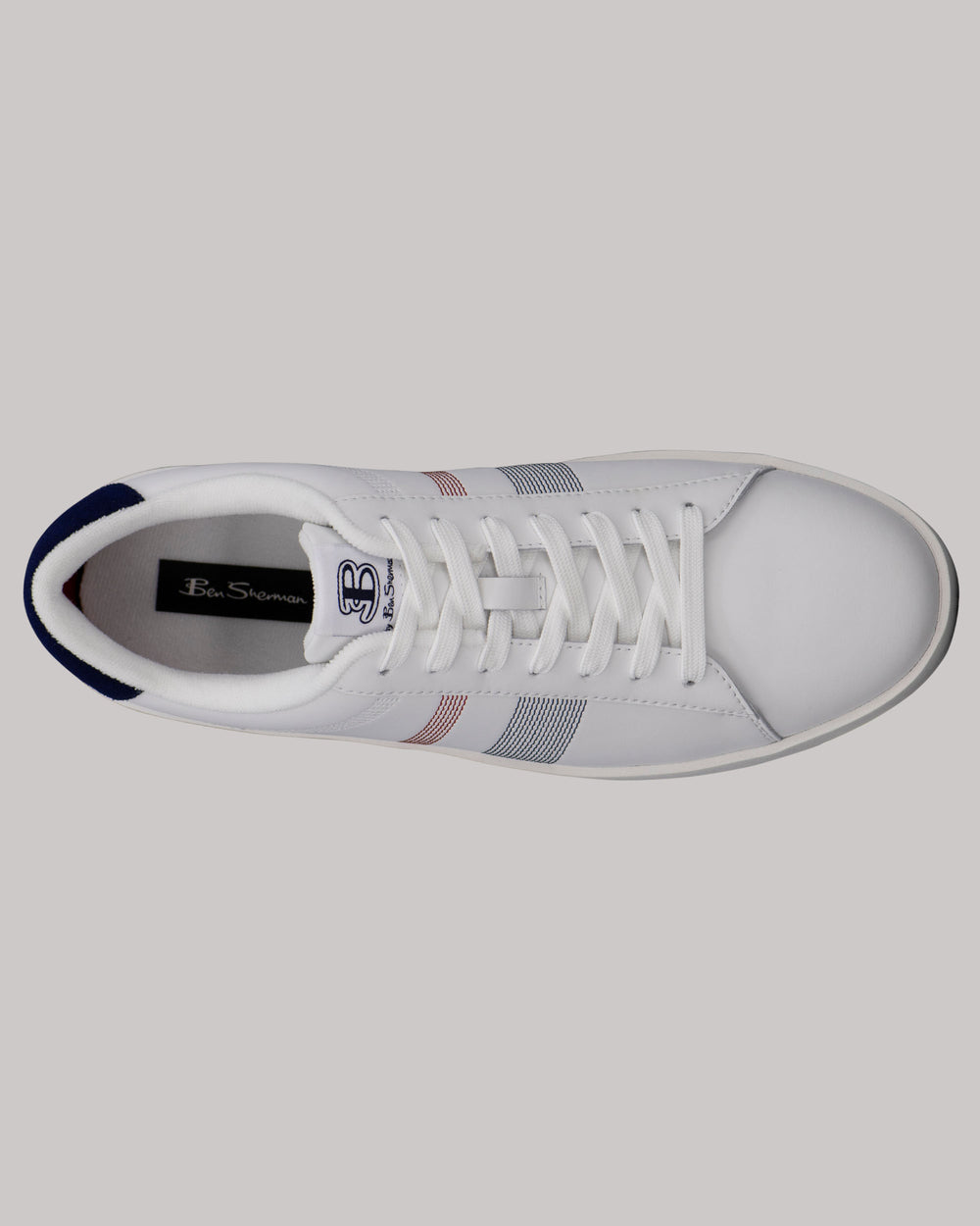 Ben Sherman Boxwell Sneakers White / Navy / Red | 8945137-MN