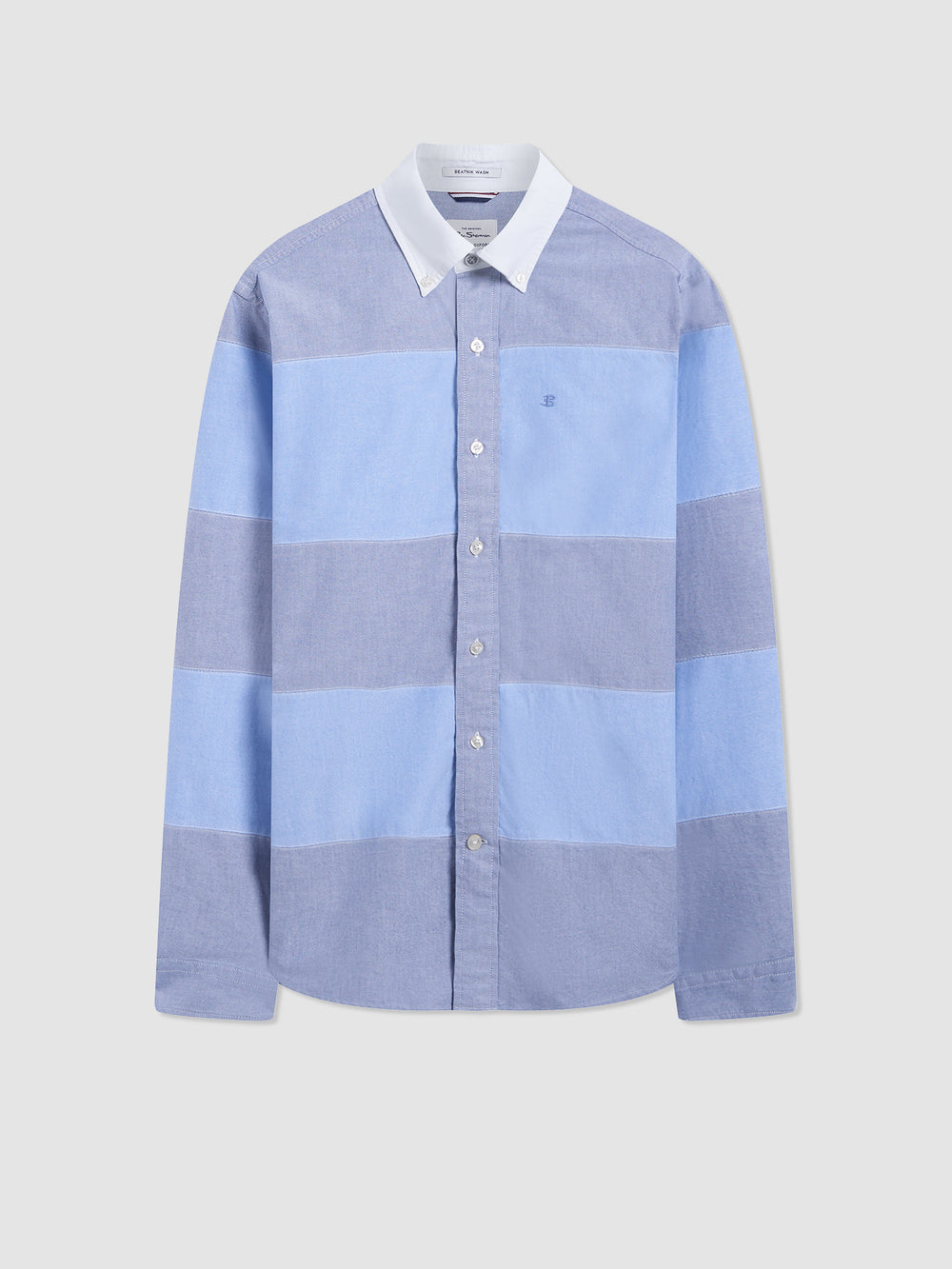 Ben Sherman Brighton Oxford Garment Dye Rugby Shirts Blue | 5641032-YR