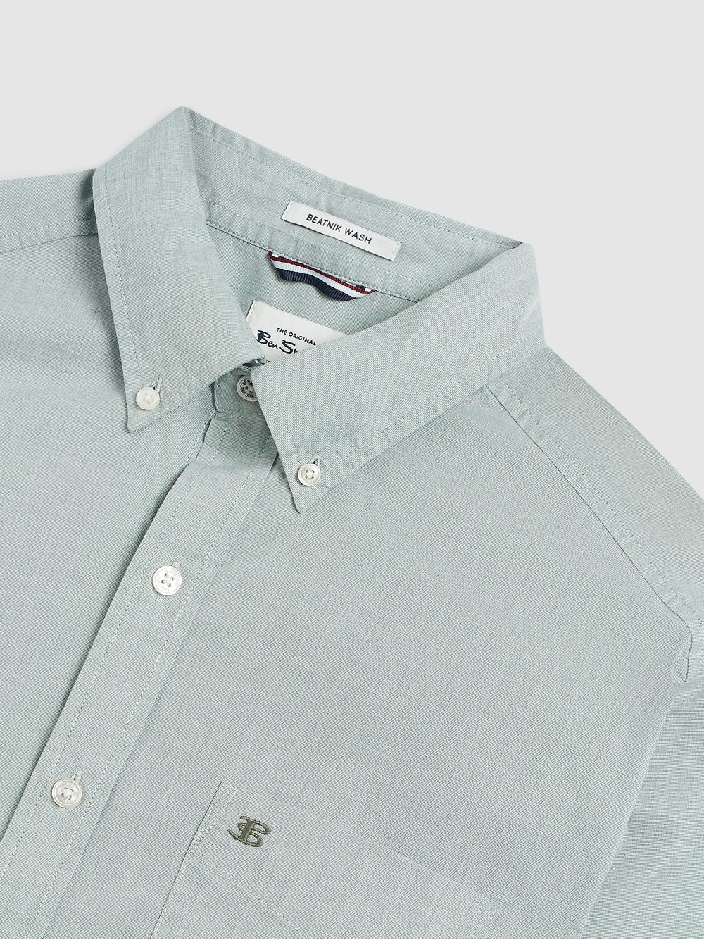 Ben Sherman Brighton Oxford Organic Green Shirts Green | 5730492-WD