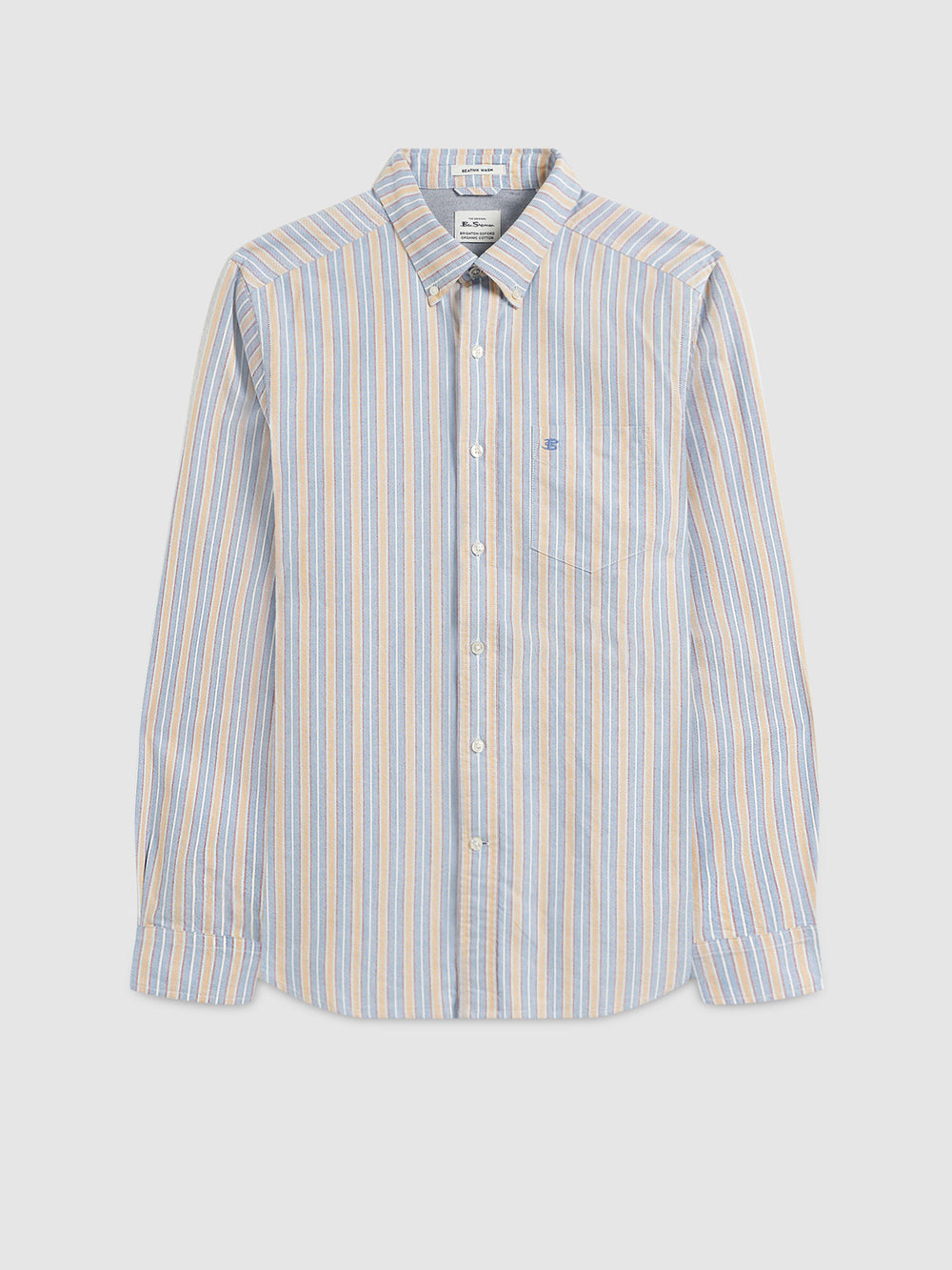 Ben Sherman Brighton Oxford Organic Shirts Blue Multicolor | 0165394-WU