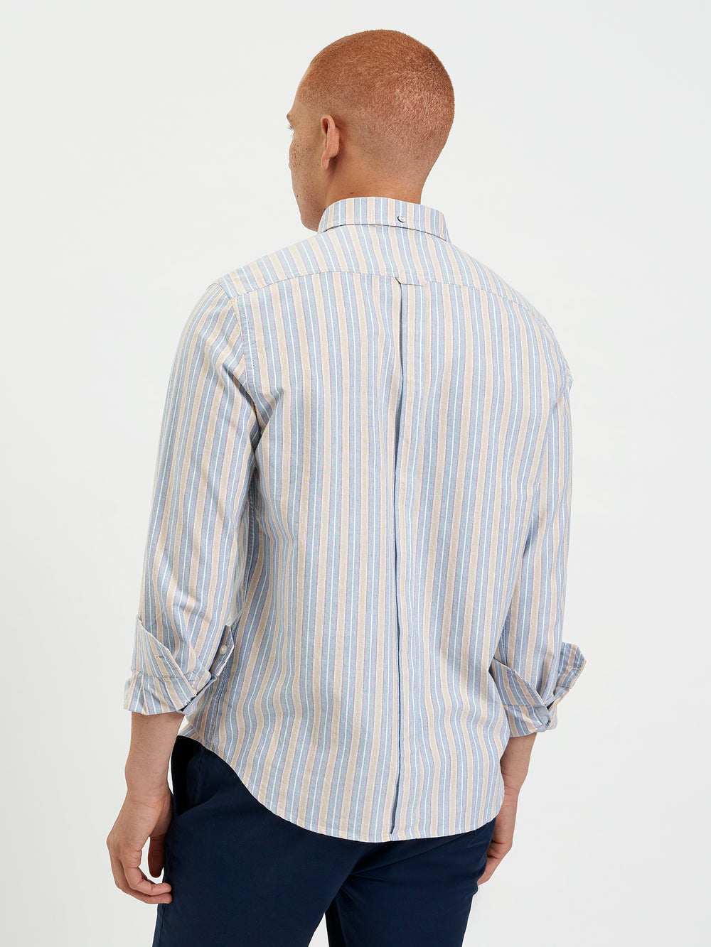 Ben Sherman Brighton Oxford Organic Shirts Blue Multicolor | 0165394-WU