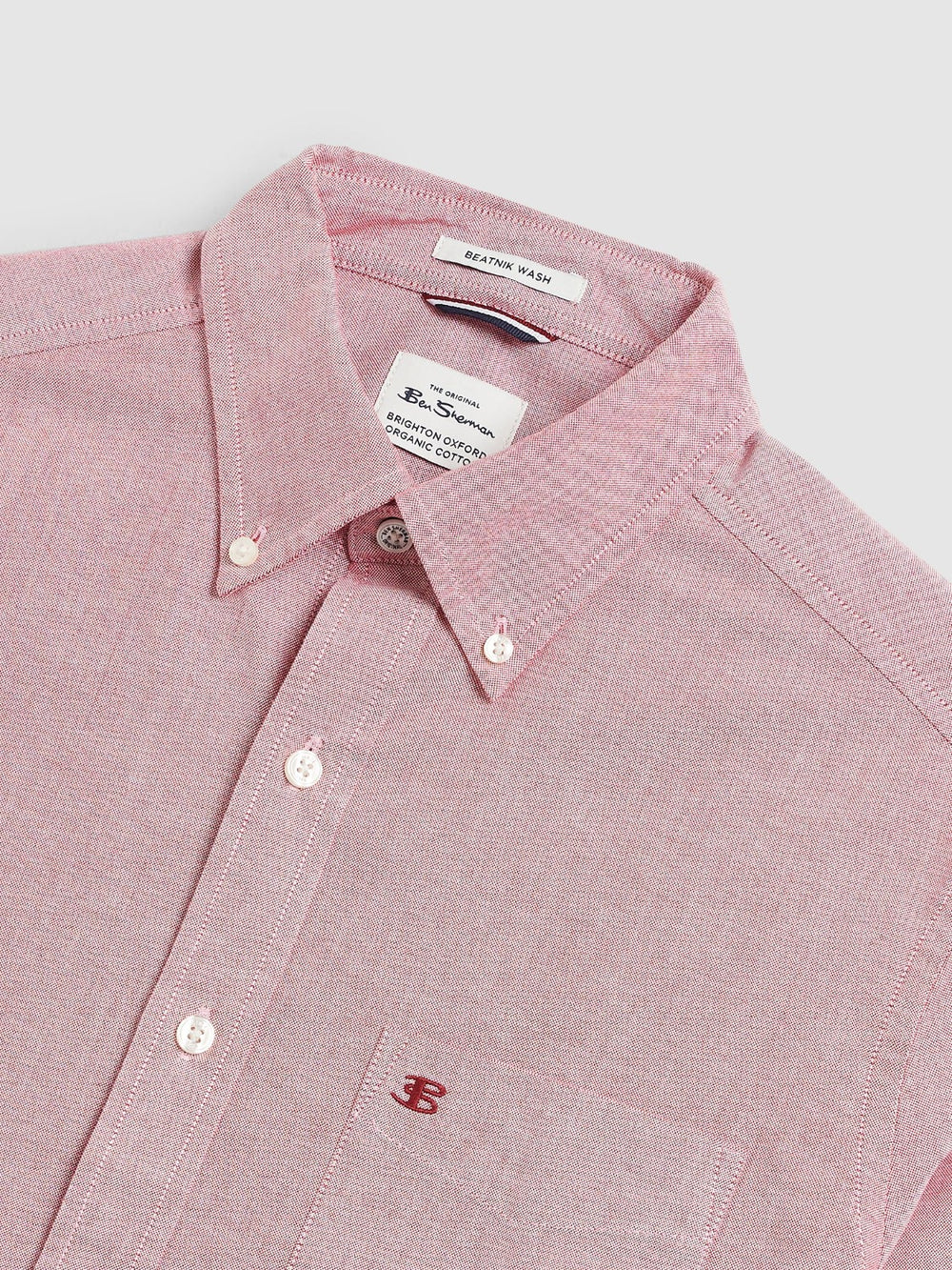 Ben Sherman Brighton Oxford Organic Shirts Light Red | 5624189-AQ