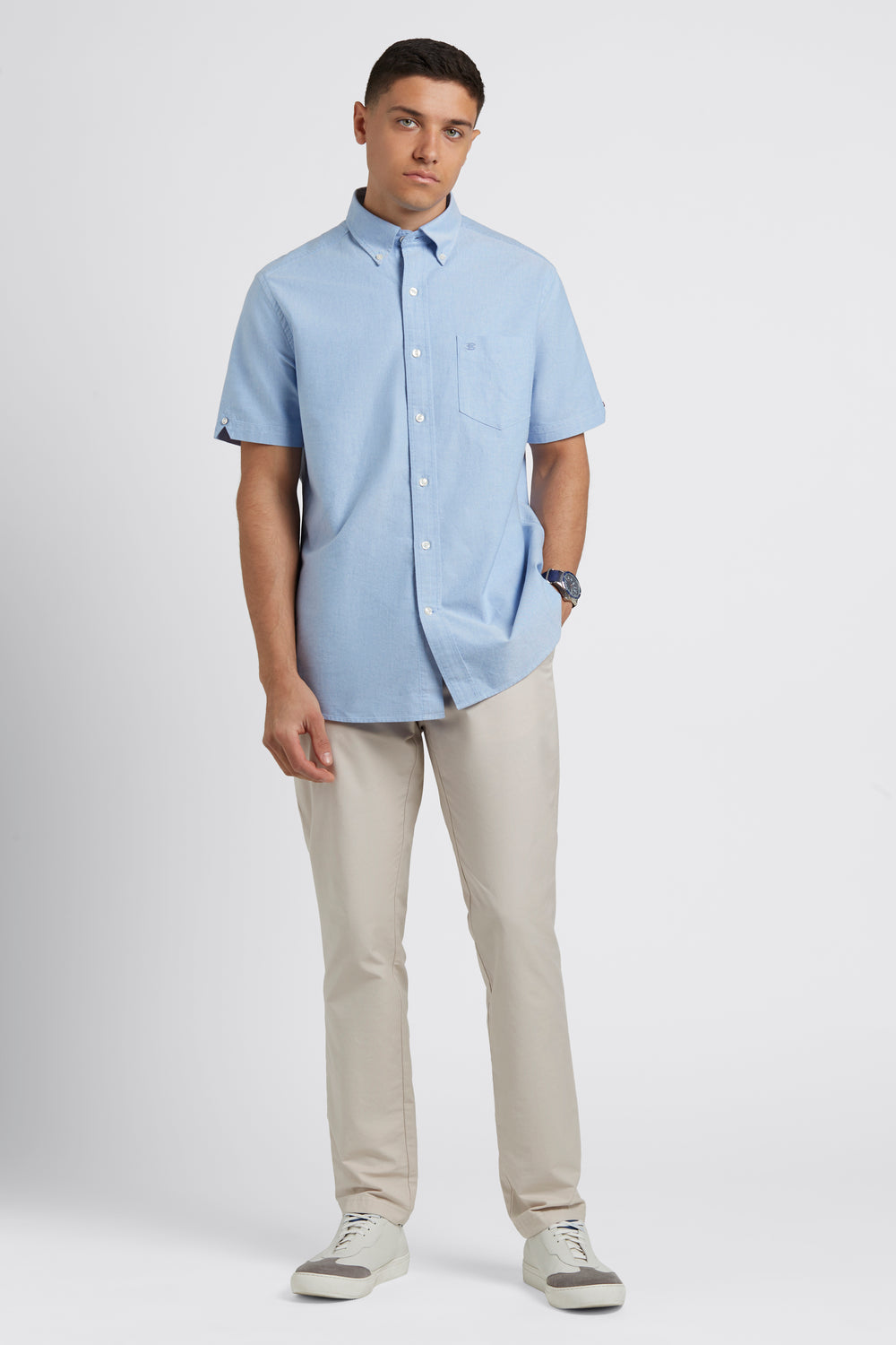 Ben Sherman Brighton Oxford Organic Shirts Blue | 3725096-RY