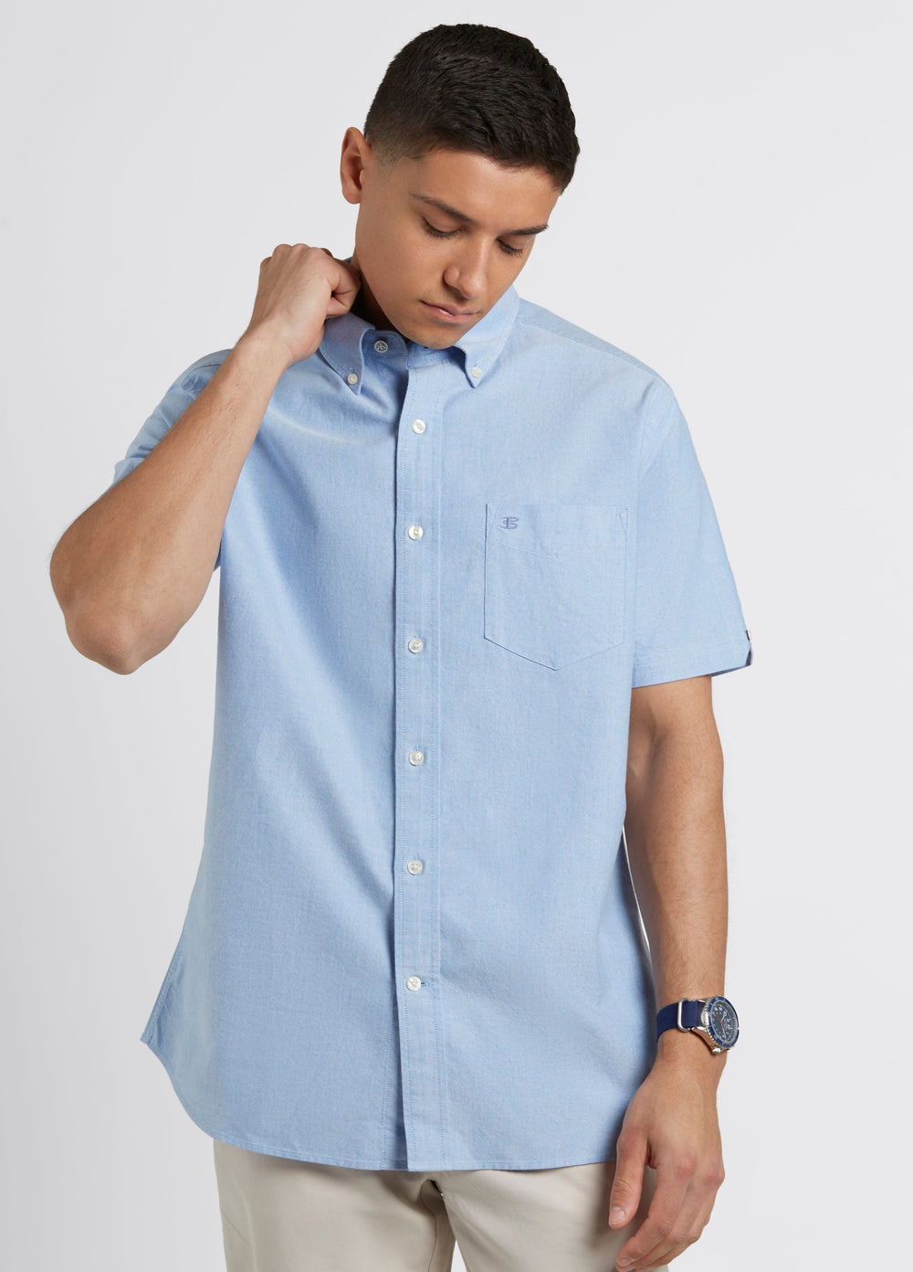 Ben Sherman Brighton Oxford Organic Shirts Blue | 3725096-RY