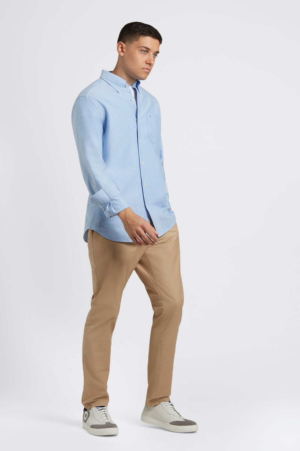 Ben Sherman Brighton Oxford Organic Shirts Blue | 2049815-DQ