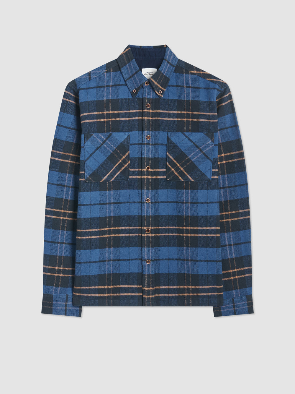 Ben Sherman Brushed Ivy Check Shirts Blue | 9415027-EF