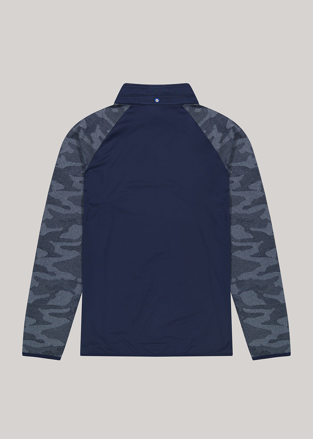 Ben Sherman Camo Jacq. Sleeve Quarter Zip Jackets Navy | 3917045-BK