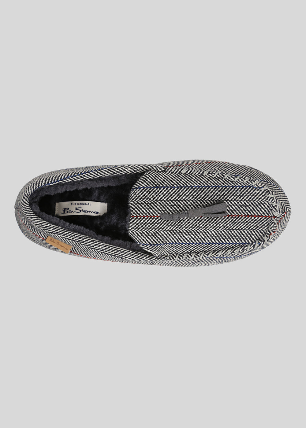 Ben Sherman Cliveden House Moccasin Slipper Grey | 5812394-FM