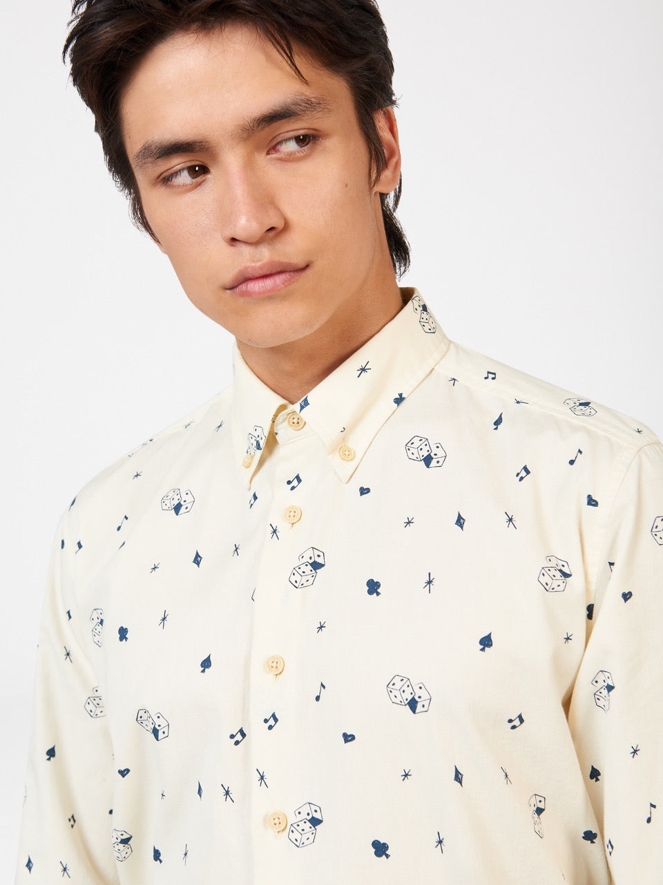 Ben Sherman Conversational Icon Shirts White | 8547103-NS