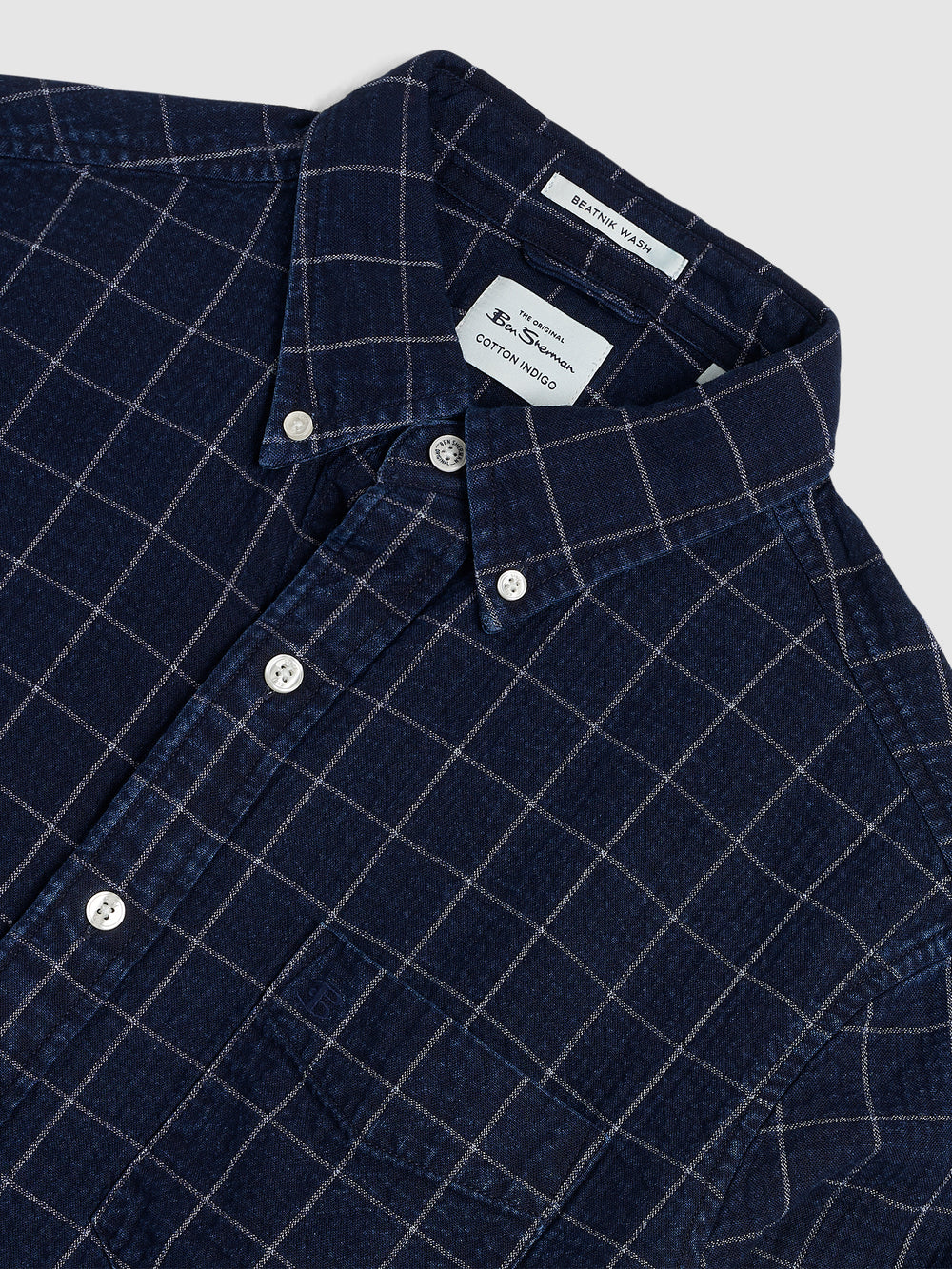 Ben Sherman Dalston Blues Beatnik Shirts Indigo | 0492876-OR