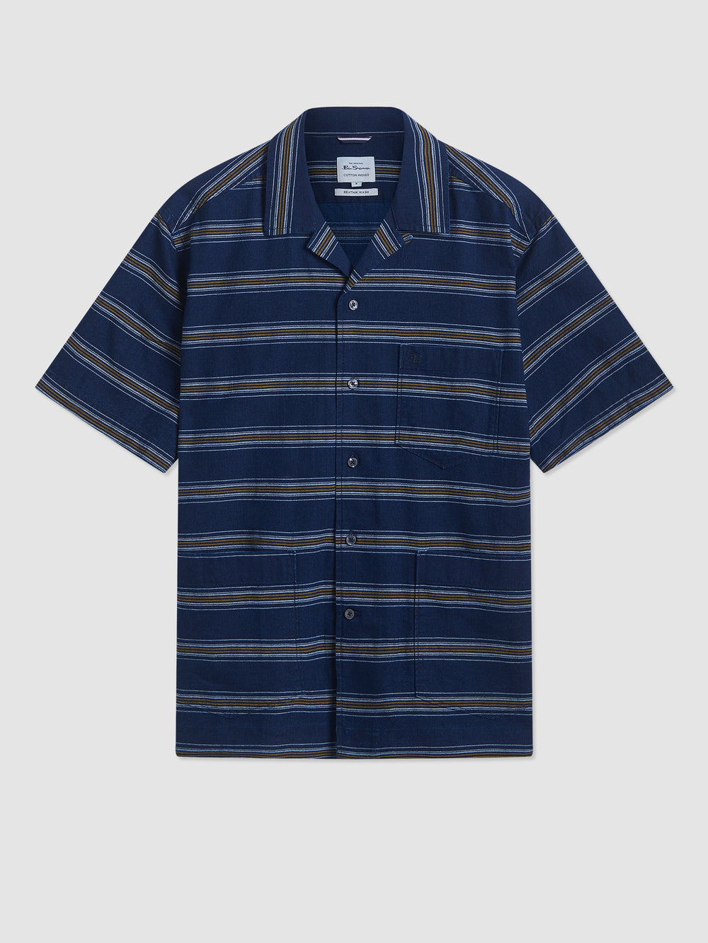 Ben Sherman Dalston Blues Lightweight Stripe Shirts Indigo | 5610423-LO