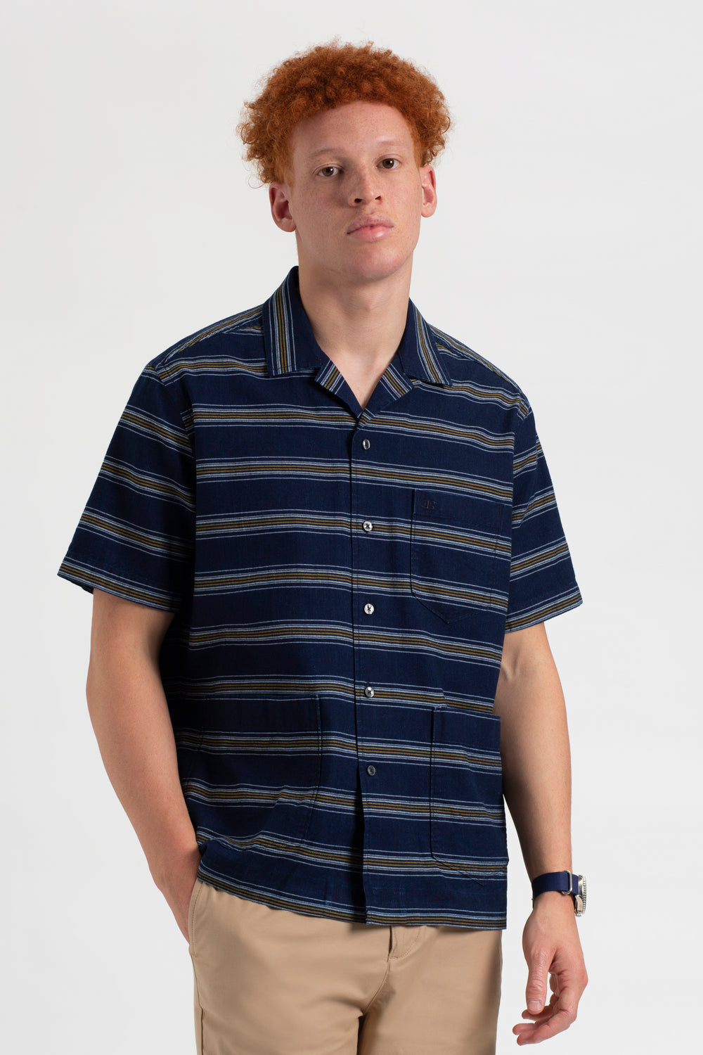 Ben Sherman Dalston Blues Lightweight Stripe Shirts Indigo | 5610423-LO