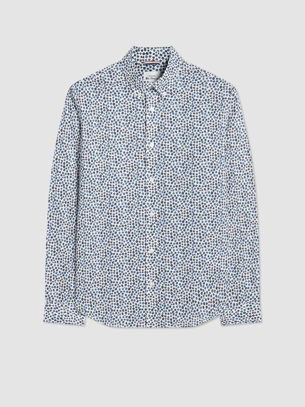 Ben Sherman Ditsy Floral Print Long Sleeve Shirts White | 0832671-HT