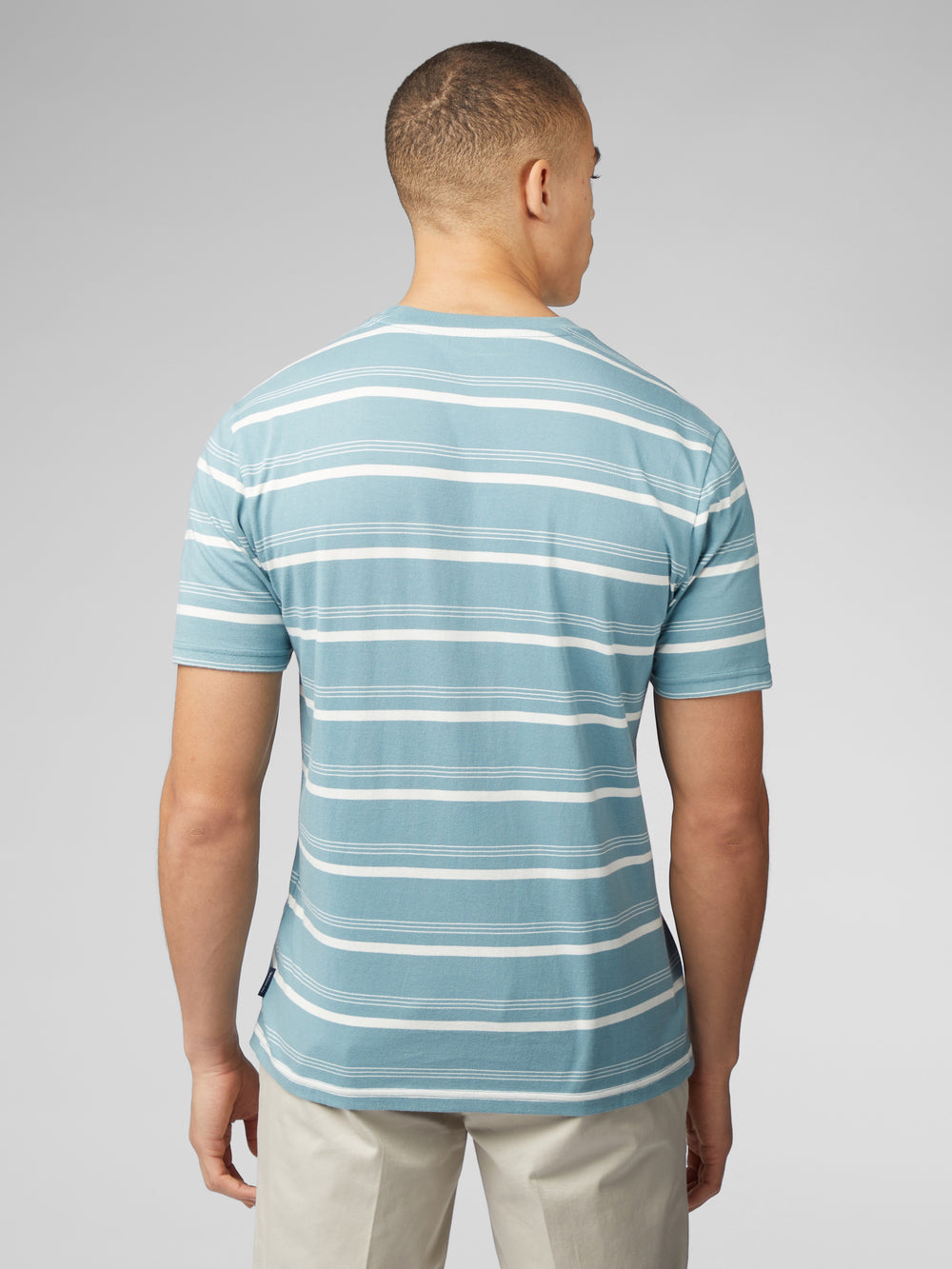 Ben Sherman Fine Stripe T-Shirt Blue | 4513967-XG