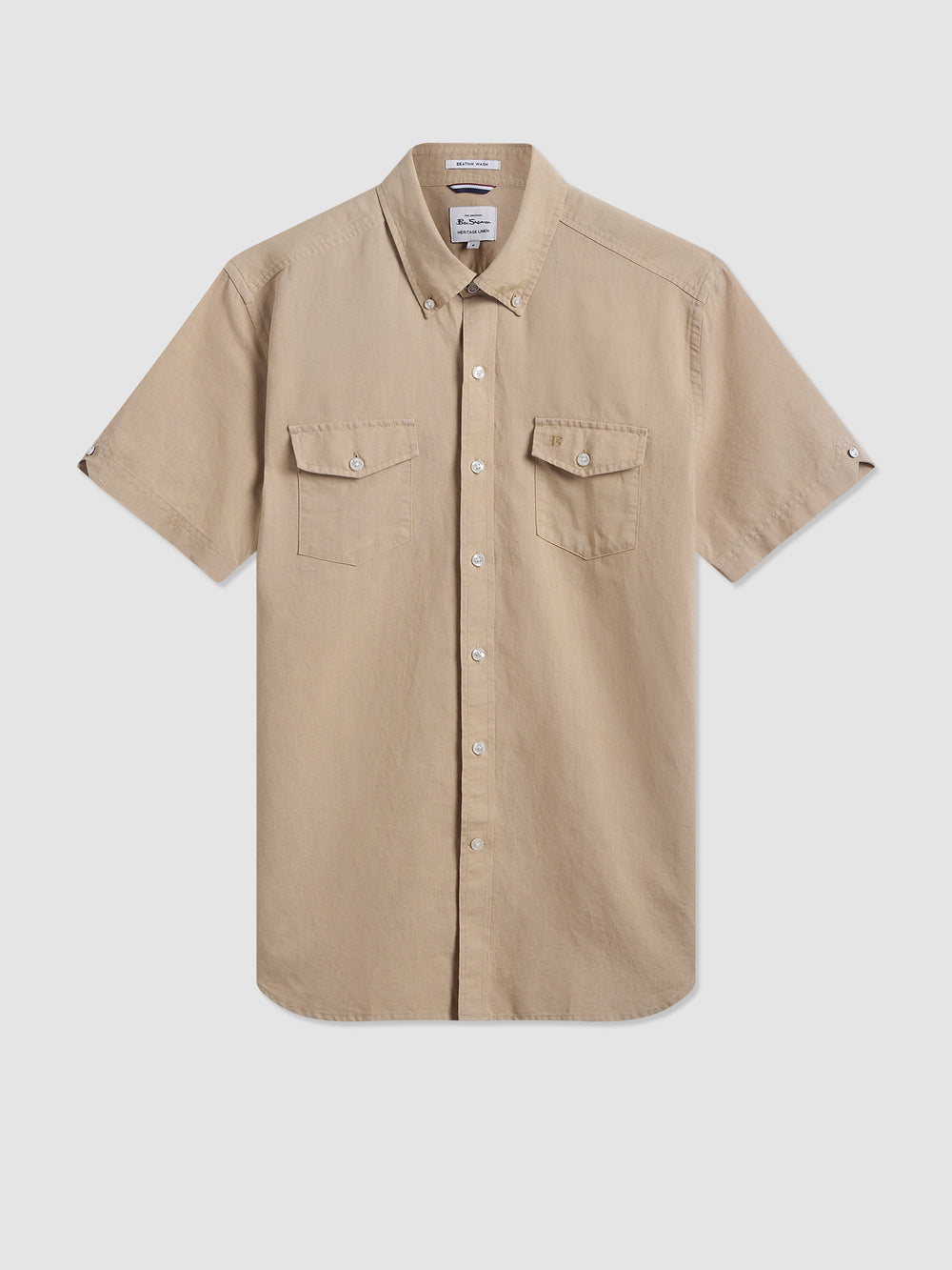 Ben Sherman Garment Dye Linen Shirts Brown | 5193806-WA